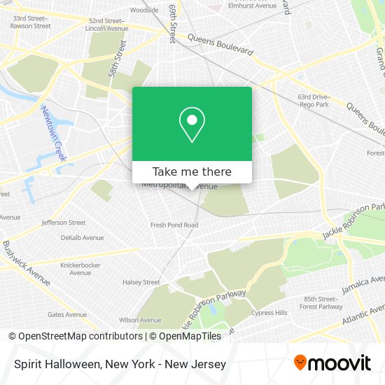 Mapa de Spirit Halloween