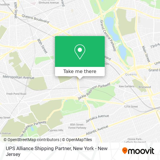 UPS Alliance Shipping Partner map