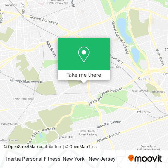 Inertia Personal Fitness map