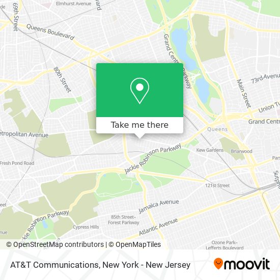 Mapa de AT&T Communications