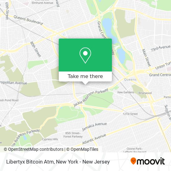 Mapa de Libertyx Bitcoin Atm