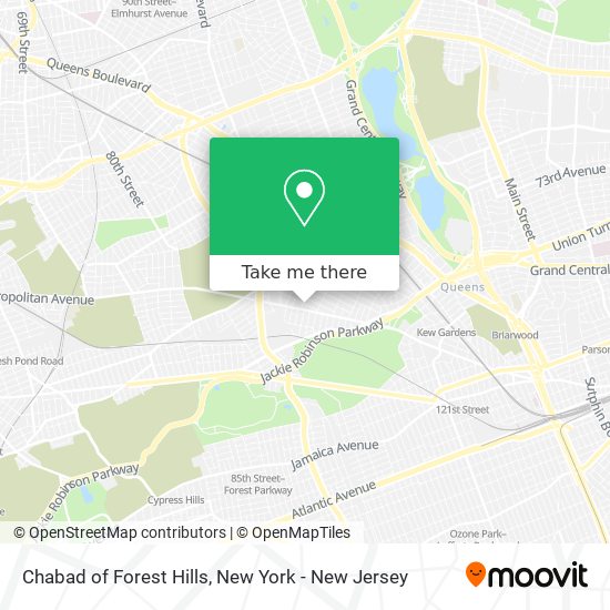 Chabad of Forest Hills map