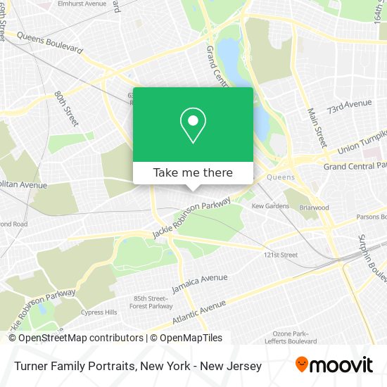 Turner Family Portraits map