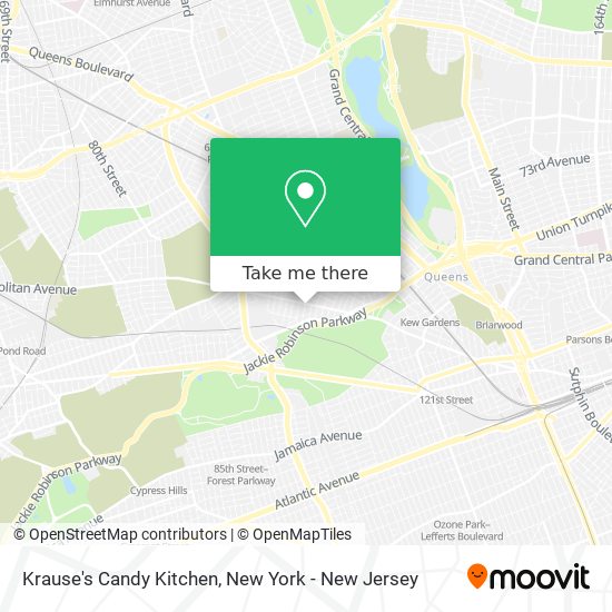 Mapa de Krause's Candy Kitchen