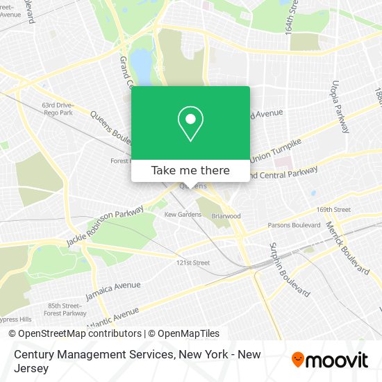 Century Management Services map