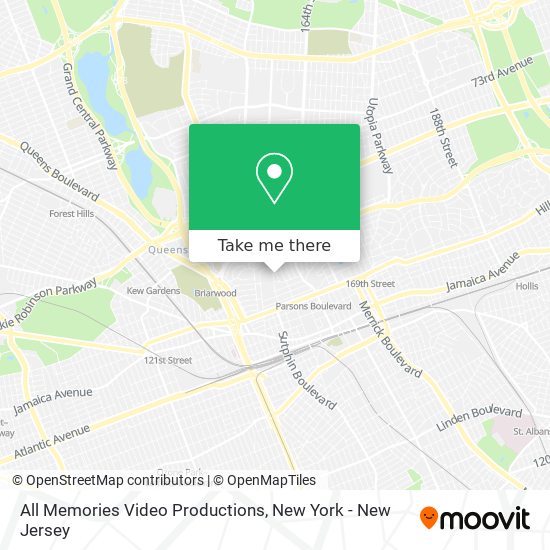 All Memories Video Productions map