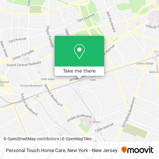 Personal Touch Home Care map