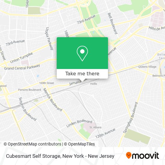 Cubesmart Self Storage map