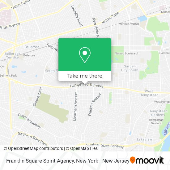 Franklin Square Spirit Agency map