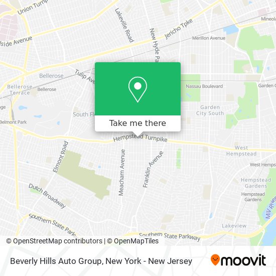Mapa de Beverly Hills Auto Group