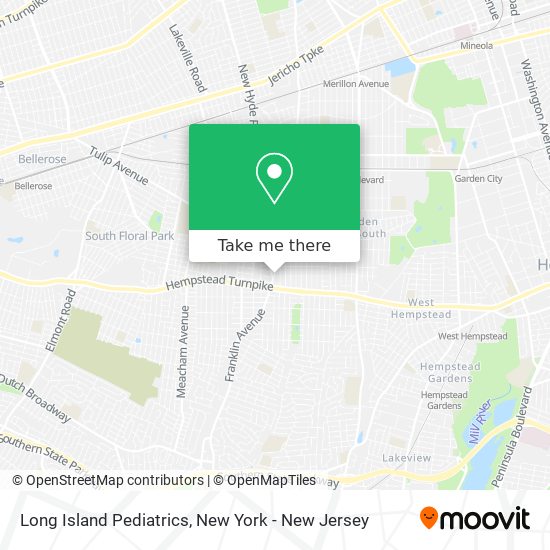 Long Island Pediatrics map