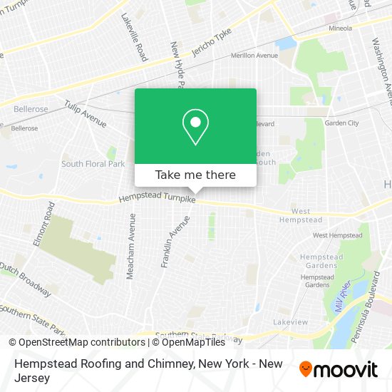 Mapa de Hempstead Roofing and Chimney