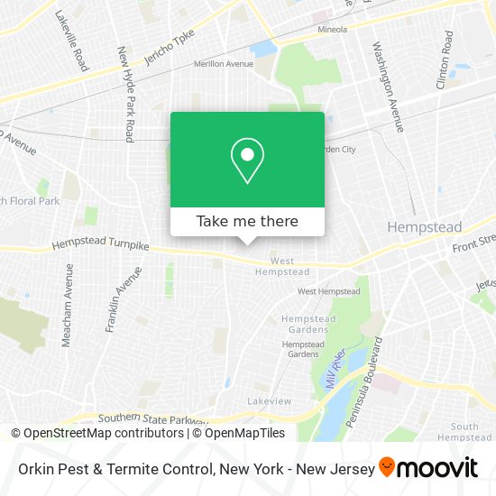 Mapa de Orkin Pest & Termite Control