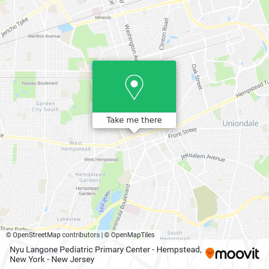 Mapa de Nyu Langone Pediatric Primary Center - Hempstead