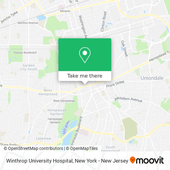 Mapa de Winthrop University Hospital