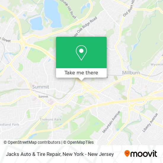 Mapa de Jacks Auto & Tire Repair