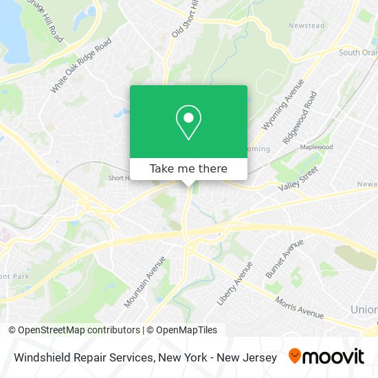 Windshield Repair Services map