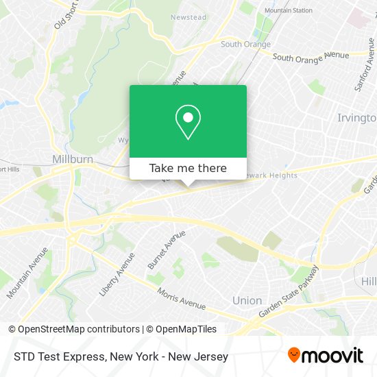 STD Test Express map