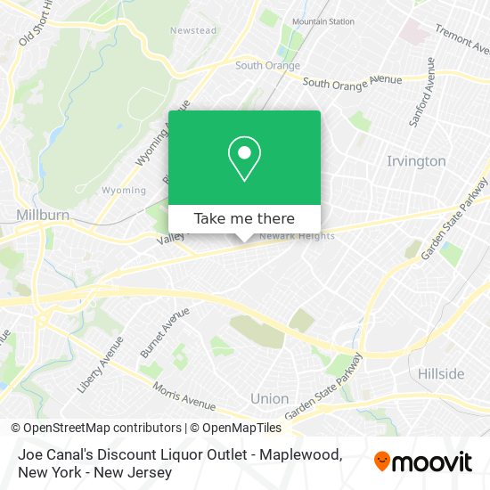 Joe Canal's Discount Liquor Outlet - Maplewood map