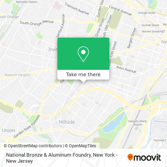 National Bronze & Aluminum Foundry map