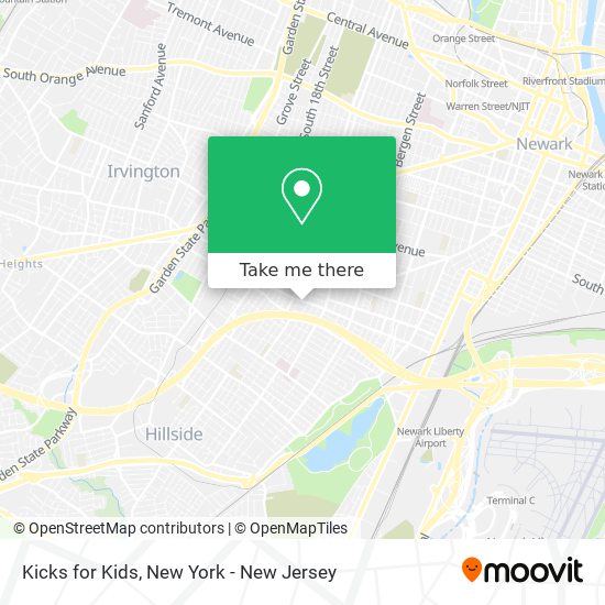 Kicks for Kids map