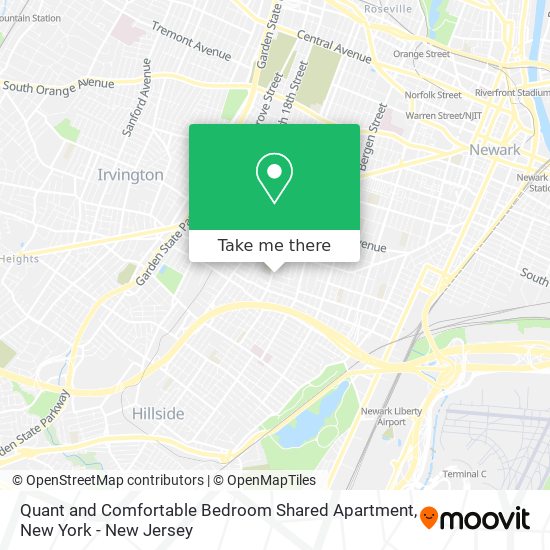 Mapa de Quant and Comfortable Bedroom Shared Apartment
