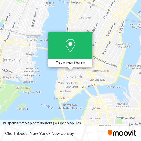 Clic Tribeca map