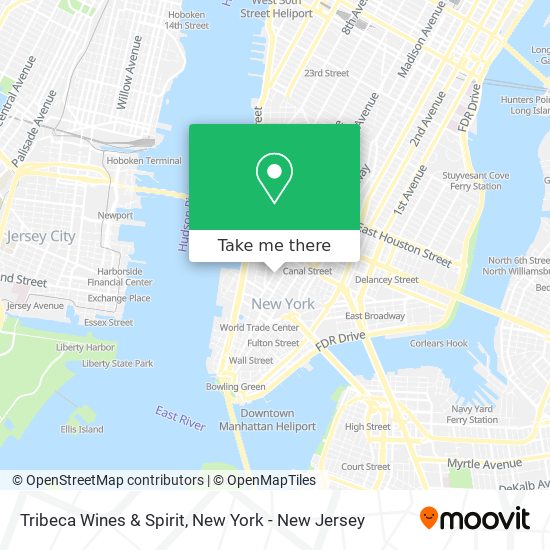 Tribeca Wines & Spirit map