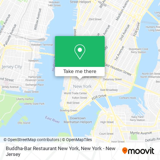Mapa de Buddha-Bar Restaurant New York