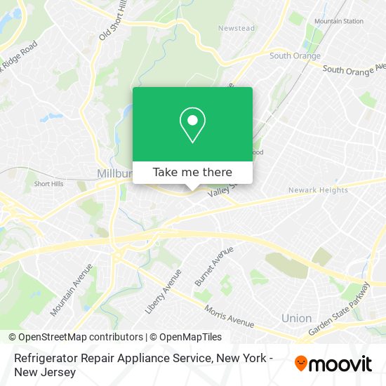 Mapa de Refrigerator Repair Appliance Service