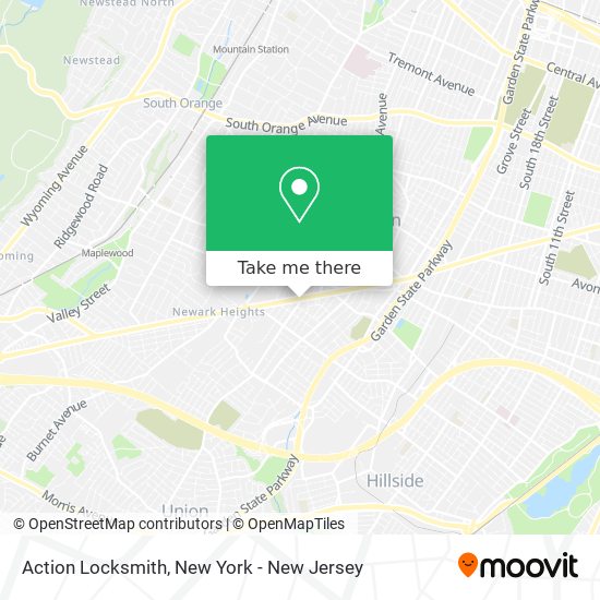 Action Locksmith map