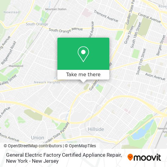 Mapa de General Electric Factory Certified Appliance Repair