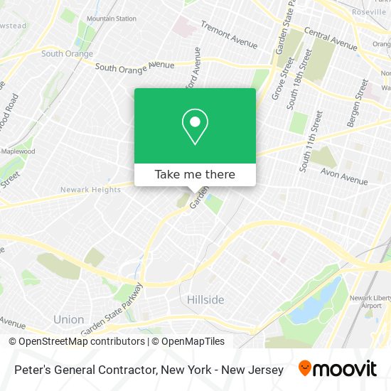 Peter's General Contractor map