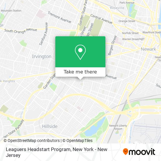 Mapa de Leaguers Headstart Program