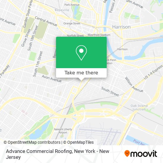 Advance Commercial Roofing map