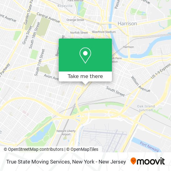 True State Moving Services map