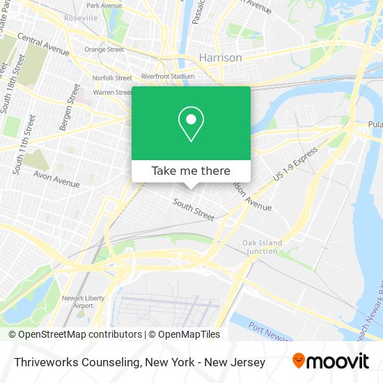 Mapa de Thriveworks Counseling