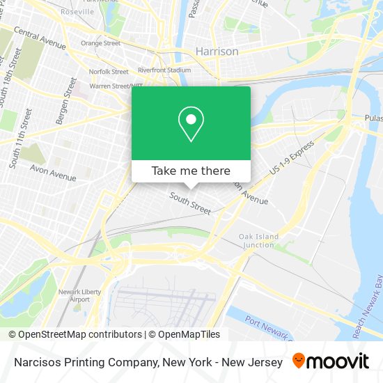 Mapa de Narcisos Printing Company