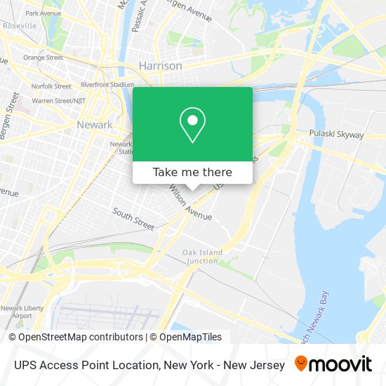 UPS Access Point Location map