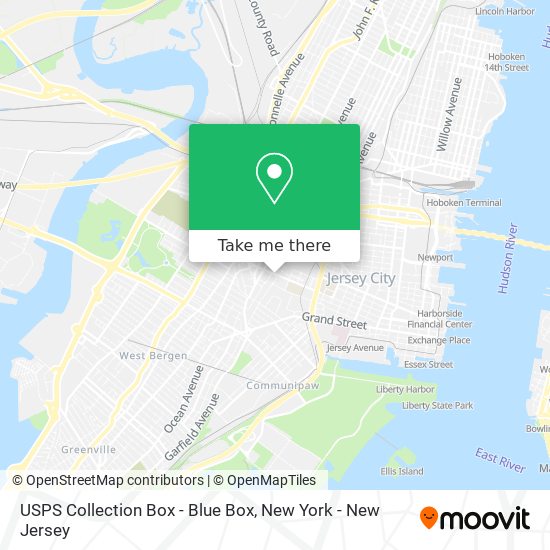 USPS Collection Box - Blue Box map