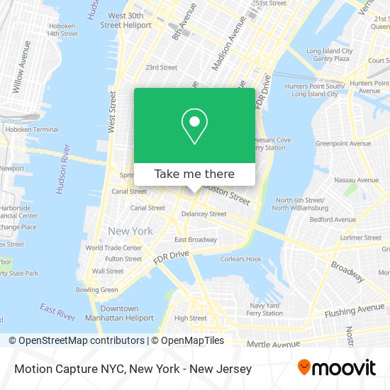 Mapa de Motion Capture NYC