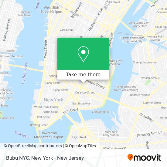 Mapa de Bubu NYC