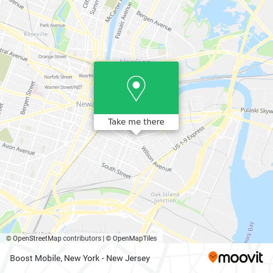 Mapa de Boost Mobile