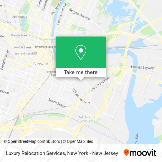 Luxury Relocation Services map