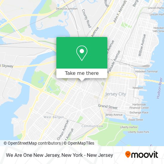 We Are One New Jersey map