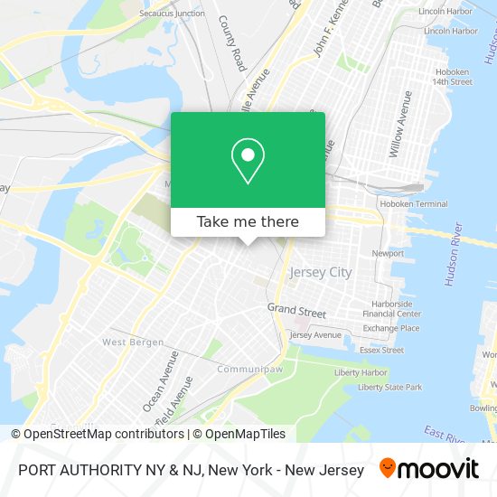 PORT AUTHORITY NY & NJ map