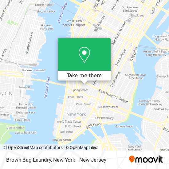 Brown Bag Laundry map