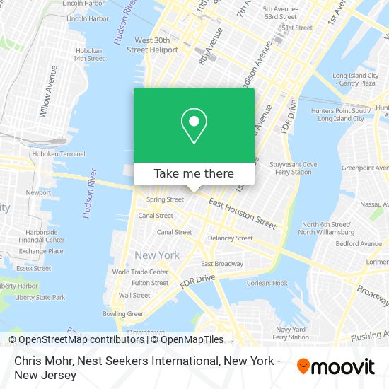 Mapa de Chris Mohr, Nest Seekers International