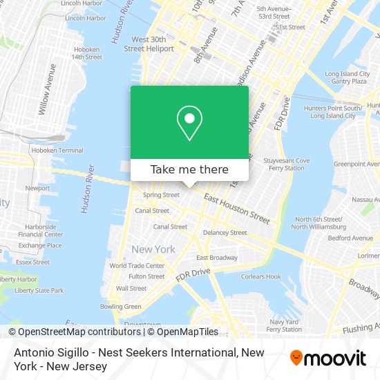 Mapa de Antonio Sigillo - Nest Seekers International