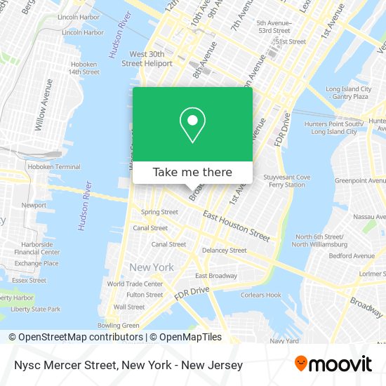 Mapa de Nysc Mercer Street